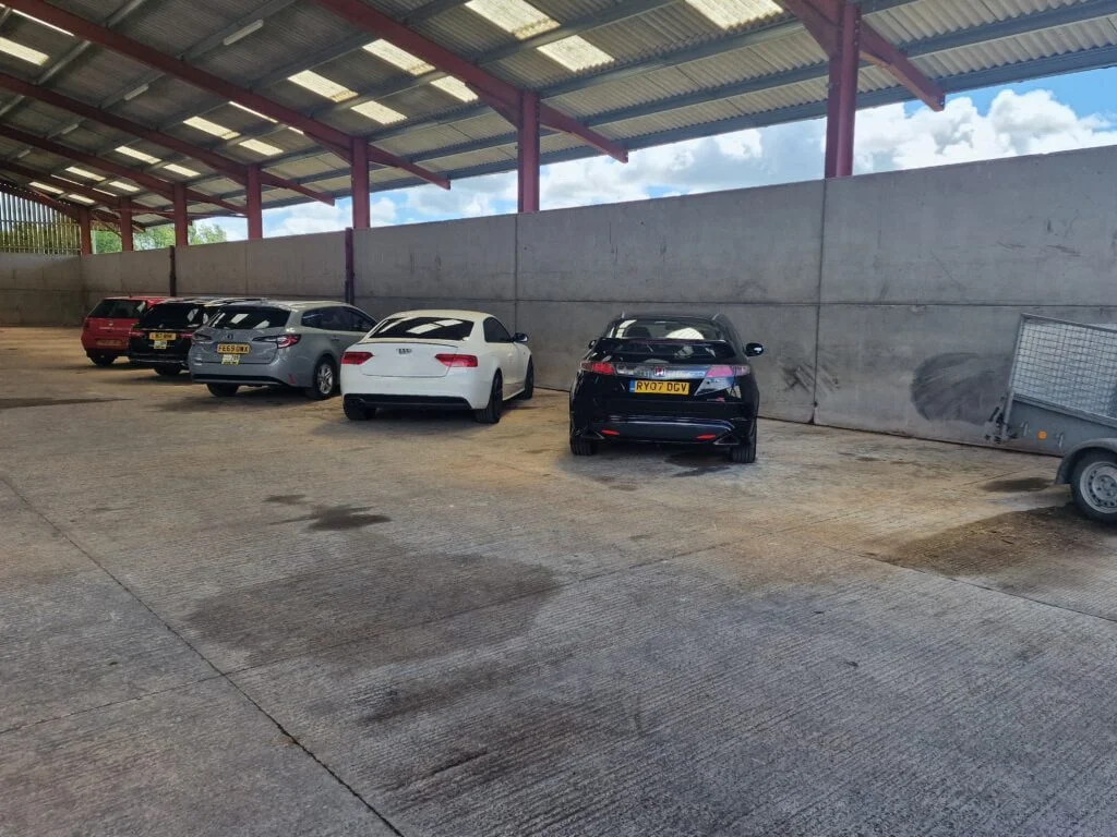 cars in garage